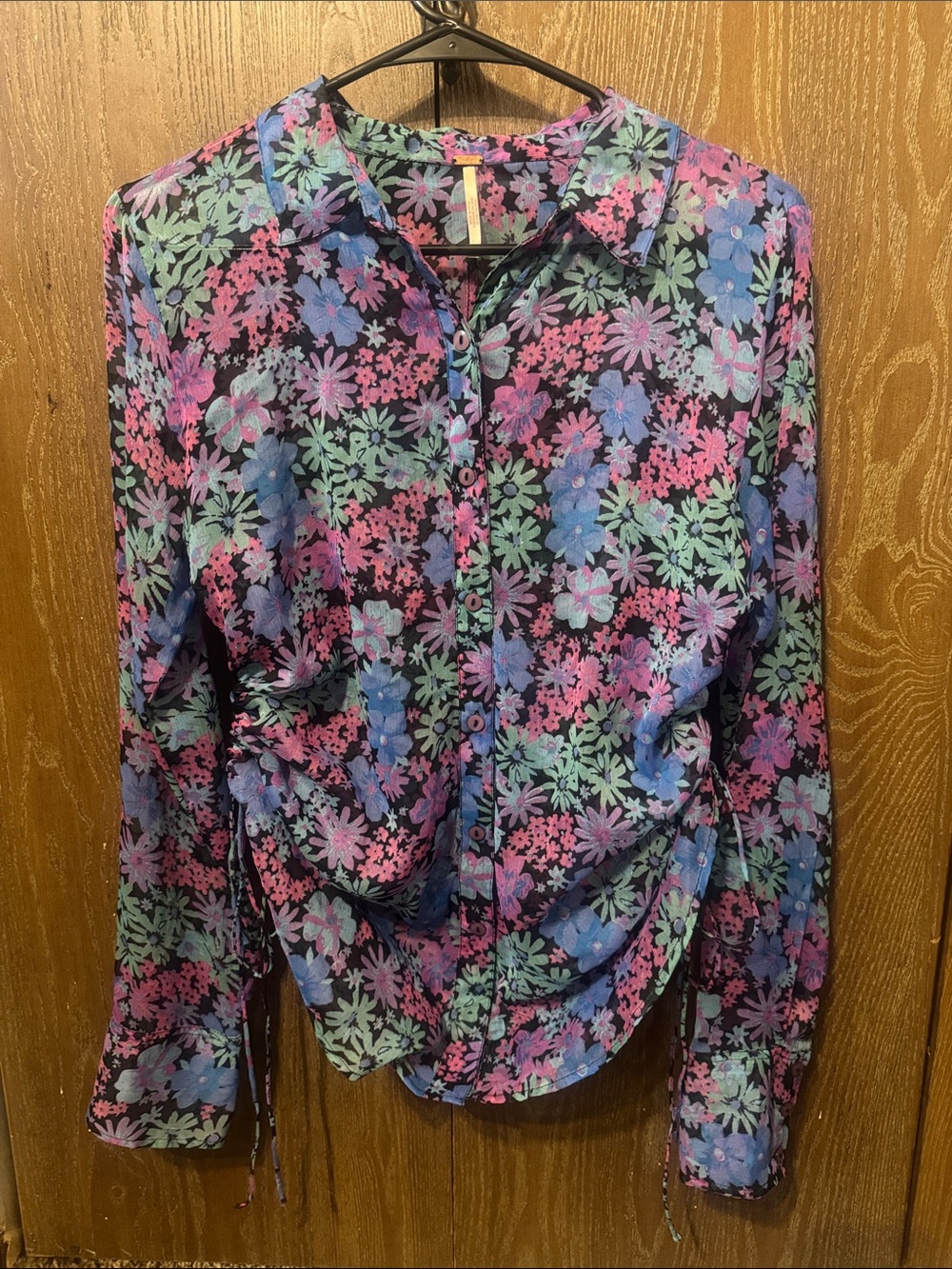 Free People floral shirt